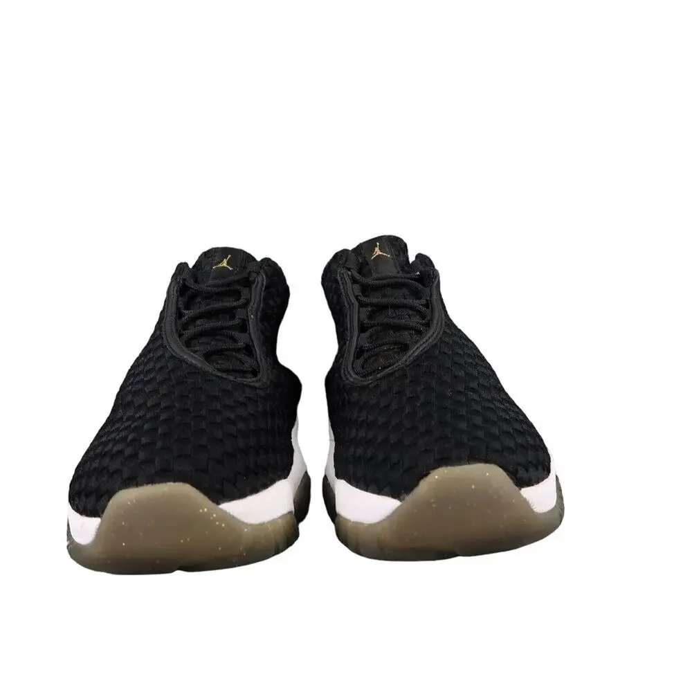 Jordan Future Sneakers Mens 8.5 Nike Air Shoes Woven Mid Black White Basketball